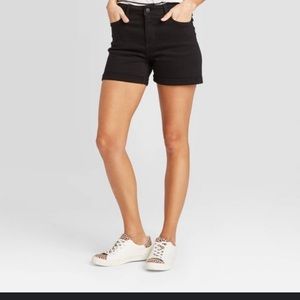 Universal Thread Vintage Midi Shorts High waist Dark blue pockets Sz 10 …